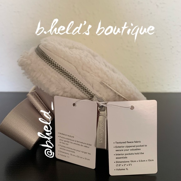 lululemon Lunar New Year Everywhere Belt Bag *Fleece Rabbit Plush Embroidery NWT - Picture 3 of 16